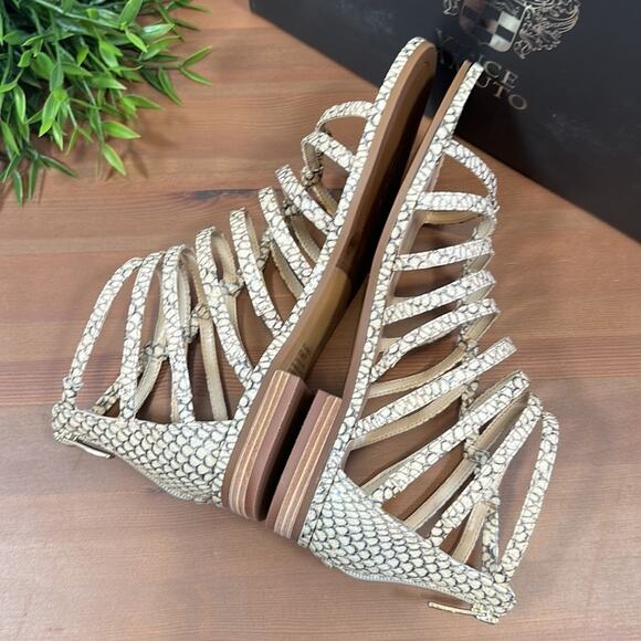 Vince Camuto Lendrila Leather Gladiator Sandals Size 6.5 - Picture 9 of 12